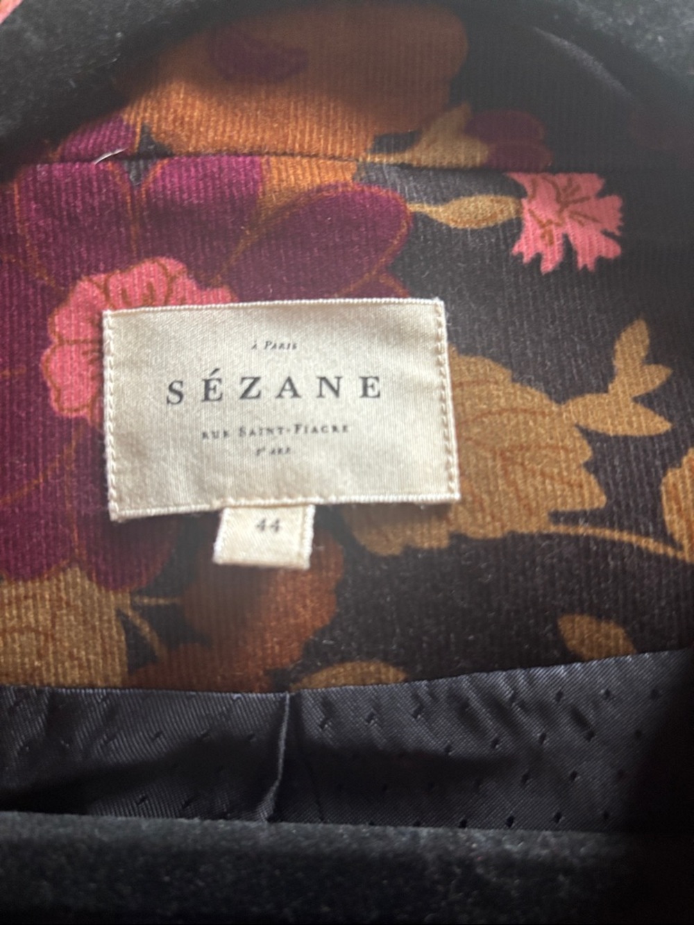 Sézane Tina Floral Blazer in Pink and Brown - Picture 4 of 6